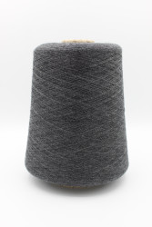 30230 Итальянская бобинная пряжа для вязания меринос 100%, тёмно-серый меланж,  3000м, Cariaggi Pukaki- фото
