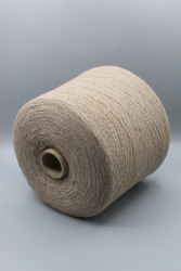 30235 Итальянская бобинная пряжа меринос 80% полиамид 20% серо-бежевый 1500м New Mill Magreb- фото3