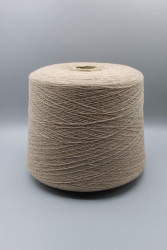 30235 Итальянская бобинная пряжа меринос 80% полиамид 20% серо-бежевый 1500м New Mill Magreb- фото