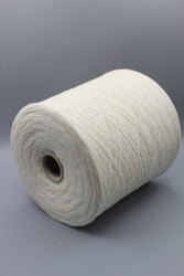 30233 Итальянская бобинная пряжа меринос 80% полиамид 20% белый 1500м New Mill Magreb- фото3