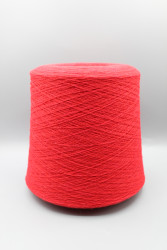 30236 Итальянская бобинная пряжа меринос 80% полиамид 20% красный 1500м New Mill Magreb- фото