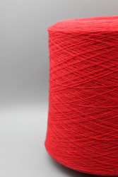 30236 Итальянская бобинная пряжа меринос 80% полиамид 20% красный 1500м New Mill Magreb- фото2