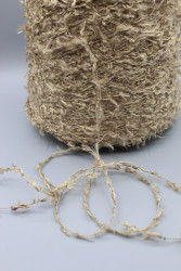 30242 Итальянская бобинная пряжа для вязания Luigi Boldrini  Malfile 40% хлопок, 18% шёлк, 42% вискоза, золото 200м/100гр- фото4