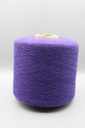 Итальянская бобинная пряжа Monticolore Bonwool меринос 15% хлопок 85% , фиолетовый 1700м/100гр- фото