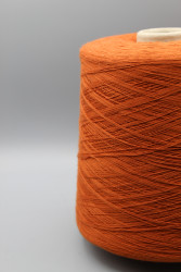 Итальянская бобинная пряжа Monticolore Bonwool меринос 15% хлопок 85% , медь 1700м/100гр- фото2