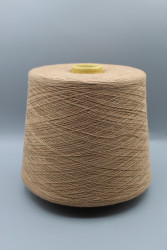 Итальянская бобинная пряжа Monticolore Bonwool меринос 15% хлопок 85% , кэмел 1700м/100гр- фото