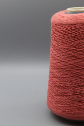 Итальянская бобинная пряжа Monticolore Bonwool меринос 15% хлопок 85% , грейпфрут 1700м/100гр- фото2