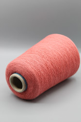 Итальянская бобинная пряжа Monticolore Bonwool меринос 15% хлопок 85% , грейпфрут 1700м/100гр- фото3