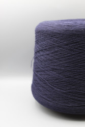 30253 Итальянская бобинная пряжа кардный меринос 100% чернильно-синий 1500м Zegna Baruffa Supergeelong- фото2