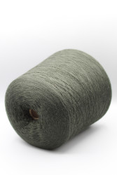 30255 Итальянская бобинная пряжа для вязания меринос 100%, сосновый зелёный,  1500м, Zegna Baruffa Cashwool- фото3