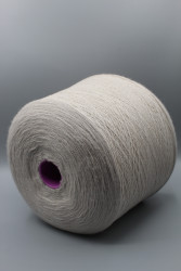 30256 Итальянская бобинная пряжа для вязания меринос 100%, пепельно светло-серый,  1400м, Sudwollegroup Jawalan- фото4