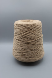 30253-1 Итальянская бобинная пряжа кардный меринос 100% бежевый 250м - фото