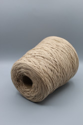 30253-1 Итальянская бобинная пряжа кардный меринос 100% бежевый 250м - фото2