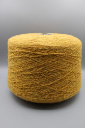 30173-1 Итальянская бобинная пряжа букле меринос 85% ПА 15%, 720м горчично-жёлтый Zegna Baruffa Fenis- фото
