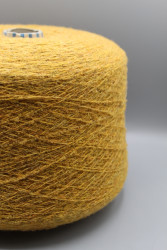 30173-1 Итальянская бобинная пряжа букле меринос 85% ПА 15%, 720м горчично-жёлтый Zegna Baruffa Fenis- фото2