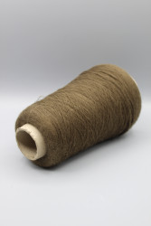 1003499-4 Итальянская бобинная пряжа шелк 30% кашемир 70% 6000м тёмно-хаки Manifature Associate Di Fonte Felcino- фото3