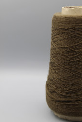 1003499-4 Итальянская бобинная пряжа шелк 30% кашемир 70% 6000м тёмно-хаки Manifature Associate Di Fonte Felcino- фото2