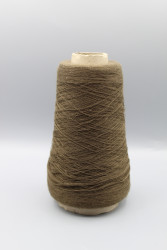1003499-4 Итальянская бобинная пряжа шелк 30% кашемир 70% 6000м тёмно-хаки Manifature Associate Di Fonte Felcino- фото