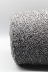 30253-2 Итальянская бобинная пряжа кардный меринос 40% кашемир 10% альпака 20% вискоза 30% серый меланж 1500м New Mill Poseidon- фото3