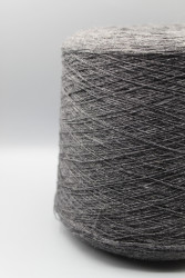 30253-2 Итальянская бобинная пряжа кардный меринос 40% кашемир 10% альпака 20% вискоза 30% серый меланж 1500м New Mill Poseidon- фото2