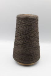 1003499-3 Итальянская бобинная пряжа шелк 30% кашемир 70% 2800м тёмно-коричневый Cariaggi Jaipur- фото