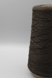 1003499-3 Итальянская бобинная пряжа шелк 30% кашемир 70% 2800м тёмно-коричневый Cariaggi Jaipur- фото2