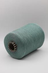 30350 Пряжа для вязания из Италии 80% хлопок 20% шелк Emilcotoni Realsilk , 2800м/100гр нефрит- фото3