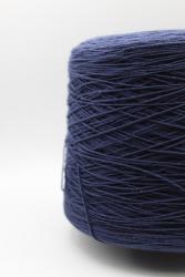 30329 Пряжа для вязания из Италии 60% хлопок 40% акрил Di.Ve Cotonina , 530м/100гр тёмно-синий- фото2