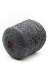 30386 Пряжа для вязания из Италии 60% хлопок 40% шелк GTI Sari , 300м/100гр графит меланж- фото3