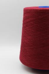 30423 Итальянская бобинная пряжа шелк 30% кашемир 70% 4000м Botto Jiuzeppe Fairsilk,  винный- фото2