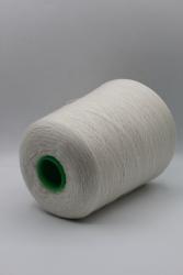 30424 Итальянская бобинная пряжа шелк 30% кашемир 70% 4000м Botto Jiuzeppe Fairsilk,  белый жемчуг- фото3