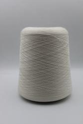 30424 Итальянская бобинная пряжа шелк 30% кашемир 70% 4000м Botto Jiuzeppe Fairsilk,  белый жемчуг- фото