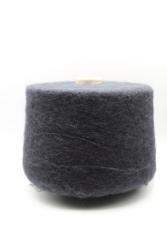 30461 Итальянская бобинная пряжа Pecci Filati Soriano 45% бэби альпака, 25% меринос, 30% PA, 1500м, седой синий- фото