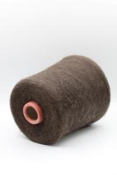 30478 Итальянская бобинная пряжа Sato Seni Fuuga 50% экстракид мохер, 20% меринос, 30% полиамид , коричневый, 4400м- фото3